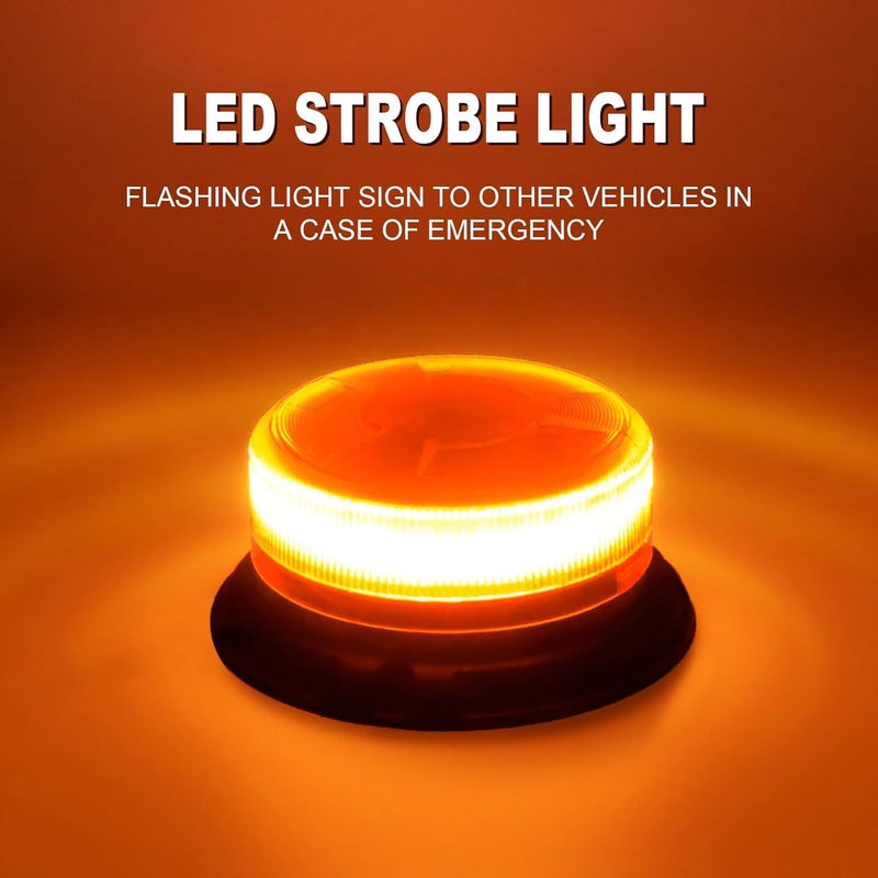 AnTom Magnetic Wireless Strobe Light, Waterproof Rechargeable LED Beacon Lights for Trucks, Vehicle Emergency Flashing Warning, forklifts,Tractors,Golf Carts,Cars - Image 4